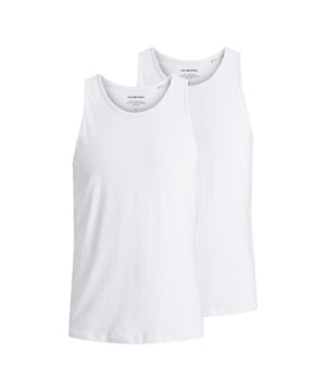 Casual herentanktop van het merk JACK & JONES in een dubbele verpakking. Zeer aangenaam om te dragen, comfortabel en sportief gesneden tegelijk. Door de eenvoudige ronde hals is het shirt met veel kledingstukken te combineren. Zacht, ademend katoen en een precieze afwerking kenmerken de mode van het merk JACK & JONES. JACK & JONES is een trots lid van het Better Cotton Initiative. Door katoenproducten van JACK & JONES te kopen, steun je een duurzamere katoenteelt.