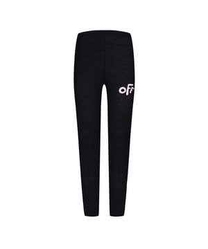 Juniors Off White Rounded Leggings in black pink.- Elastic waistband.- OFF logo in pink at front side.- Slim fit.- 95% Cotton  5% Elastane.- Ref: OGCD0010031030