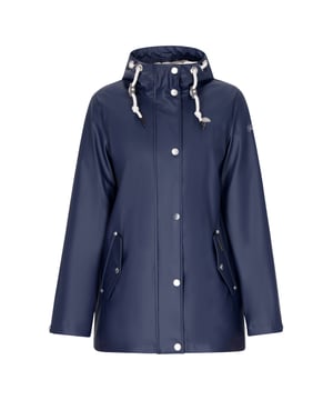 Werten Sie Ihre Outdoor-Ausrüstung mit dieser funktionellen Regenjacke mit normaler Passform auf. Es verfügt über eine Kapuze mit Kordelzug für anpassbaren Schutz und einen Reißverschluss vorne, der mit Druckknöpfen gesichert ist. Das wasserdichte Gewebe (3000 mm) und die verschweißten Nähte sind mit zwei praktischen Taschen ausgestattet und bieten zuverlässigen Schutz vor den Elementen. Bleiben Sie trocken mit Stil!  Regenjacke
