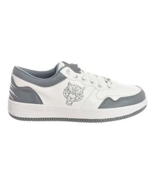 Sportschuhe von Plein Sport.
 Mittelhohe Sportschuhe, ideal für den Alltag.
 Bequemes und atmungsaktives Material.
 Krallenaufdruck auf der Rückseite.
 Abzeichen auf der Zunge.
 Markenlogo auf einer Seite.
 Mit Schnürsenkeln verstellbar.
 Nähte in Ton gehalten.
 Zusammensetzung: Außenseite: Synthetik; Innen: Textil+Leder; Sohle: Synthetik
 Pflege:
Mit einem feuchten Tuch reinigen.