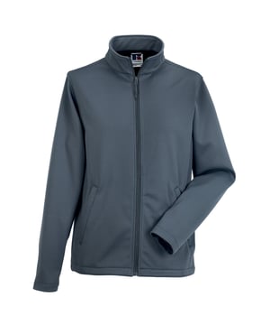 Außenmaterial: Polyester, gewebter Stoff. Futterstoff: Verbunden, Micro-Vlies. Gewebe: Softshell. Design: Unifarben. Gewebetechnik: Atmungsaktiv, DuPont, Wasserfest, windbeständig. Zweilagig, Kopfhörerzugang, Nackenband, Ausschnitt mit Band, Teflon-beschichtet. Langärmlig. Bündchen: offen. Stehkragen. Taschenart: Zwei Seitentaschen. Durchgehender Reißverschluss. Saum: Abgerundeter Saum, offen. Nachhaltigkeit: Amfori-Freigabe, BSCI, Verein für faire Arbeit, Oeko-Tex Standard 100 zertifiziert, WRAP Zertifikat.