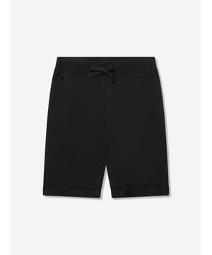 Refresh their casual staples with these boys' black shorts from Guess. Made from a supersoft jersey that has a comfortable amount of stretch, these shorts have slant pockets at the hips and a patch pocket at the back featuring the iconic triangle logo. An elasticated rib waistband allows room for growth and easy pull-on dressing.