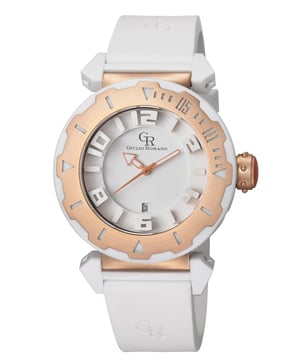 Giulio romano: mens ferrara white watch