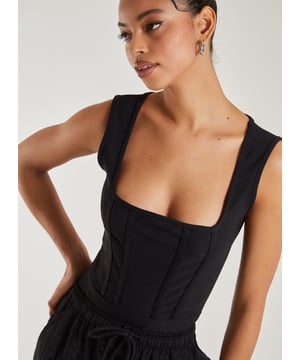 This wardrobe essential is all you need for this summer season. Versatile and comfortable, this bodysuit is curve-enhancing and can be paired with anything.