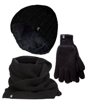 Das dreiteilige Heat Holders Winterset für Männer ist das Nonplusultra in Sachen Thermokleidung: Die Mütze, die Handschuhe und der Schal halten Sie garantiert warm, egal, was Mutter Natur Ihnen zumutet.Und im Gegensatz zu anderen Marken, die sich nur auf einen Aspekt des Winterwetters konzentrieren (z. B. darauf, Ihre Hände warm zu halten), arbeiten die Produkte von Heat Holders zusammen, damit Sie sich den ganzen Tag lang wohlfühlen können!