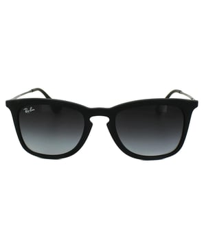 Ray-Ban Sunglasses 4221 622/8G Black Rubber Grey Gradient are contemporary rectangular style frames that feature a keyhole bridge and combine a retro feel with a rubberised material for a fresh look.