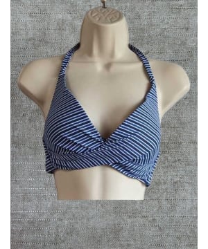 Quayside by Moontide Wrap Triangle Top. This product is recommended as cold wash only. Please note that the product may appear lighter/darker than the image, due to lighting during the photoshoot.