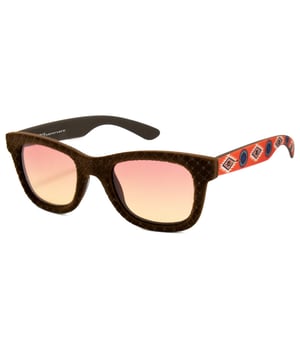 Gafas de sol de mujer de color marrón - Italia Independent 0090VI-IND044• material: acetato• color: marrón• tamaño: 48/12/135 mm (longitud de la lente / ancho del puente / longitud de la varilla)  Water-fecha-Swiss Quartz skin strap