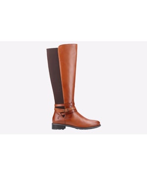 Een lange laars met een leren bovenwerk en stretch elastische achterkant voor de bredere kuit; de Vanessa Boot heeft een volledige rits aan de binnenkant voor gemak en comfort. Ook vervaardigd met een ademende textielen voering en een comfortabele memory foam leren inlegzool