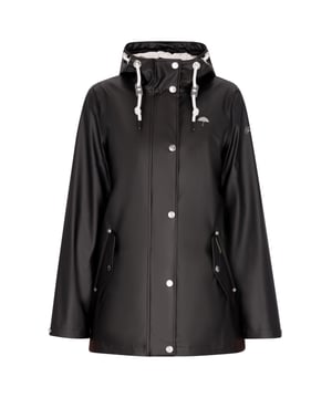 Werten Sie Ihre Outdoor-Ausrüstung mit dieser funktionellen Regenjacke mit normaler Passform auf. Es verfügt über eine Kapuze mit Kordelzug für anpassbaren Schutz und einen Reißverschluss vorne, der mit Druckknöpfen gesichert ist. Das wasserdichte Gewebe (3000 mm) und die verschweißten Nähte sind mit zwei praktischen Taschen ausgestattet und bieten zuverlässigen Schutz vor den Elementen. Bleiben Sie trocken mit Stil!  Regenjacke