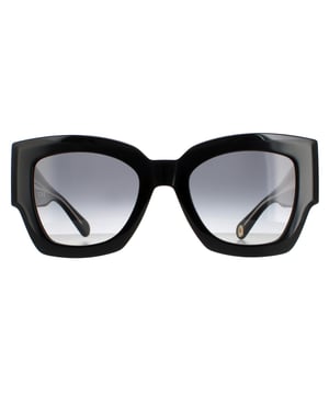 Tommy Hilfiger Square Ladies Black Dark Gray Gradient Th 1862/s Th 1862/s son unas gafas cuadradas de moda fabricadas en acetato ligero. La marca Tommy Hilfiger está incrustada en las patillas para mayor autenticidad.