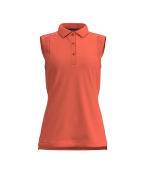 43% Polyester, 43% Recyceltes Polyester, 14% Elastan. Gewebetechnik: Atmungsaktiv, Leicht, Feuchtigkeitsabweisend. Design: Unifarben. Knopfleiste mit drei Knöpfen, Mit Mesh-Details. Passform: Regulär. Ärmellos. Schaftrand zum Umklappen. UV-Schutzfaktor: UPF 50.