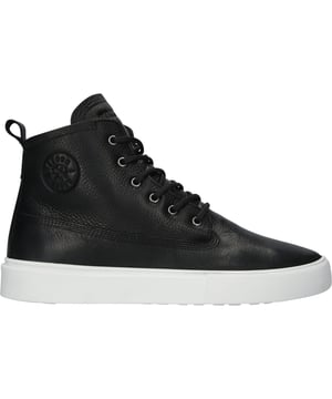 Sneaker (high) der Marke Blackstone. In der Farbe BLACK. Hergestellt aus Leather mit einem Futter aus Sheepskin. Dieser Schuh ist mit einer Cup Sohle gefertigt.