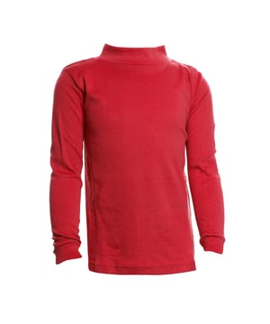 Unisex Boys and Girls Half Neck Long Sleeve T-Shirt.

 This comfortable and versatile long-sleeved t-shirt is perfect for little ones. Designed with a crew neck that offers extra coverage and a modern fit, it's ideal for everyday wear or special occasions.

 Unisex, it fits perfectly to boys and girls, offering a simple and elegant look.

 Made from a cotton-polyester blend, this t-shirt combines the natural softness of cotton with the durability of polyester, ensuring all-day comfort.

 Available in a wide range of solid colours, it is easy to match with any outfit. It also features cuffs on the sleeves, providing a firm fit and preventing the sleeves from slipping.

 An essential item for any child's wardrobe, practical and stylish!
 Composition: 50% Cotton, 50% Polyester
 Care:
- Wash at a maximum of 30ºC.
 - Use mild detergents.
 - Do not use bleach.
 - Dry at low temperature.
 - Iron at low temperature.
