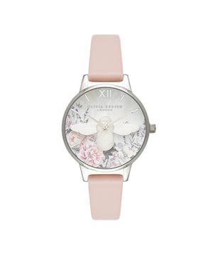 Olivia Burton OB16GH09 - Damenuhr Quarz aus Edelstahl• Material: Edelstahl• Glas: Mineral• Armband: Kunstleder• Farbe: Silber• Wasserbeständigkeit: 10 m (1 ATM)• Gehäusegröße: 30 mm