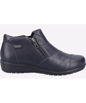 Treat your feet to these timelessly elegant ladies ankle boots from Fleet & Foster. Freisan is an easy to wear simplistic style crafted in quality leather with a zip side for easy on and off, memory foam footbed and padded collar for extra comfortTreat your feet to these timelessly elegant ladies ankle boots from Fleet & Foster.- Quality leather upper- Leather panel detailing- Padded collar for extra comfort- Zip closure- TPR sole