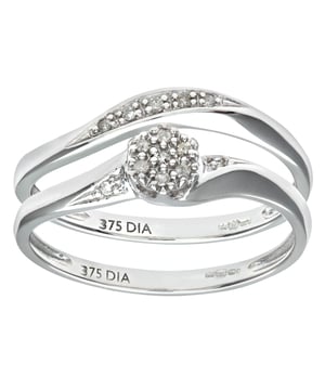 Oro blanco de 9 quilates (375): 3,3 g; # Diamante: 0.07ct