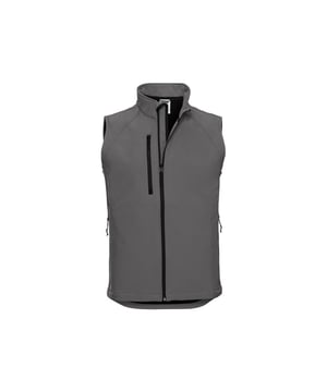 Buitenmaterialen: 92% Polyester, 8% Elastaan. Shell: Geweven. Stof: 3-laags, Performance, Softshell. Voering: Microfleece, Polyester. Ontwerp: Eenvoudig. 340gsm. Stoftechnologie: Ademend, Douchebestendig, Waterbestendig, Waterdicht, Winddicht. Manchet: Verstelbaar. Binnenritsbescherming, Frontpanelen van gaas. Mouwtype: Mouwloos. Halslijn: Staande Kraag. Zakken: 2 zijzakken, 1 borstzak, omgekeerde rits, koordentrekker. Bevestiging: Volledige ritssluiting. Waterdichte classificatie: 5000mm. Zoom: Trekkoord, Drop Hem. Duurzaamheid: Amfori, Better Cotton Initiative, BSCI, Fair Labor Association, Oeko-Tex Standard 100 Gecertificeerd, WRAP Gecertificeerd.
