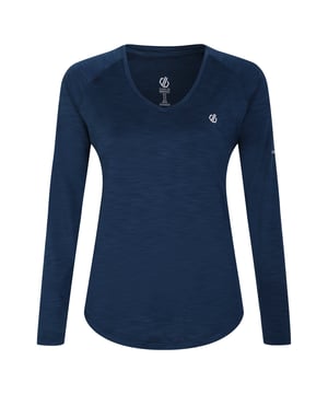 Material: 90% Polyester (leichtes und schnelltrocknendes Q-Wic Plus-Polyester), 10% Elastan. Extrem weiches und leichtes, langärmliges T-Shirt mit V-Ausschnitt. Material bietet Sonnenschutz von UPF 50+ und besticht durch integrierte antibakterielle Geruchskontrolle.
