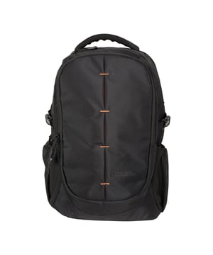 100% Polyester. Innenfutter: Polyester. Höhe: 47cm. Länge: 32 cm. Breite: 18cm. Schließung: Reißverschluss. 15"-Laptoptasche, Schlüsselclip, Organizerfach, gepolstertes Fach, gepolsterter Netzrücken, gepolsterte Gurte, Schulterriemen, Brustgurt. Fächer: 1 Hauptfach, 2 Flaschenhalterungen. Fassungsvermögen: 30L.