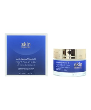 Skin Research Anti-Ageing Vitamin D Night Moisturiser is a potent and rejuvenating skincare product meticulously crafted to combat the signs of aging while you sleep. Infused with high-quality Vitamin D, a crucial nutrient known for its role in supporting skin health, this night moisturiser delivers a surge of nourishment, leaving the skin revitalised, supple, and deeply hydrated. The rich, velvety texture of this night moisturiser envelops the skin, creating a cocoon of intensive hydration. It penetrates deeply to infuse essential nutrients, encouraging the skin's natural regeneration process. This helps to promote a smoother, firmer, and more radiant complexion. Vitamin D is a powerful antioxidant that supports the skin's natural defense against environmental stressors and helps maintain a youthful, healthy appearance. By replenishing Vitamin D levels in the skin, this night moisturiser aids in preserving a radiant, resilient complexion. In addition to its Vitamin D content, this night moisturiser is enriched with a blend of natural botanical extracts and skin-loving ingredients, providing additional antioxidant protection and supporting the skin's natural barrier function. It creates a shield against daily aggressors, helping to defend the skin from the signs of premature aging. This moisturiser is suitable for all skin types and is an essential component of any comprehensive skincare regimen.