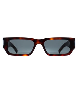 Die Saint Laurent Rectangle Mens Havana Crystal Black SL660 Sonnenbrille ist ein stilvolles, rechteckiges Modell aus leichtem Acetat. Die Saint Laurent SL660 Sonnenbrille vereint Eleganz und Modernität und ist ein ikonisches Accessoire, das Ihren unverwechselbaren Stil unterstreicht.
