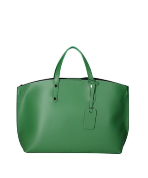 Bolso de mujeres con un solo compartimento sin forro en cuero Ruga genuino. Bolsa interna extraíble. Producto artesanal italiano. Hecho en Italia
