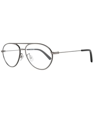 Armazones ópticos para hombres en gris  
Género: Hombre  
Color principal: Gunmetal  
Color del armazón: Gunmetal  
Material del armazón: Metal y plástico  
Tamaño: 57-15-140  
Ancho de lentes: 57 mm  
Altura de lentes: 44 mm  
Ancho del puente: 15 mm  
Ancho del armazón: 140 mm  
Longitud de las patillas: 140 mm  
Bisagra de resorte: No  
El envío incluye: Estuche de marca  
Estilo del borde: Con borde completo