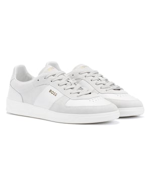 Step into elegance with these low top tennis inspired leather and suede sneakers. Excellently crafted, they showcase embossed branding on both the side and tongue. Experience ultimate comfort with a fully lined interior.