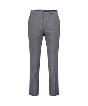 inchPantalonFormalwearSlim fitWolmixRiemlussen in de taillebandPlooi aan de voorkantZijkant schuine zakkenTonale stikselsZipgulp met knoop- en haaksluitingGedrukte binnenbandReizakken met knoopsluitingMeer van Ted Baker inch