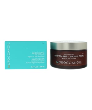 The Moroccanoil Body Soufflé is a luxuriously whipped, lightweight moisturizer that deeply hydrates and nourishes the skin. Infused with antioxidant-rich argan oil and soothing aloe vera, this body soufflé melts into the skin, leaving it soft, smooth, and delicately fragranced with Moroccanoil's signature scent. Perfect for daily use, it provides long-lasting hydration without feeling heavy, making it ideal for achieving silky, radiant skin.