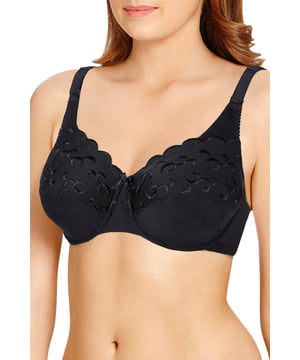 A minimiser bra trusted to provide great support in a full coverage wired shape.