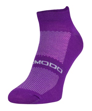 Comodo has been providing high-quality socks for men and women since 1996. They sell a range of socks for hiking, cycling, hunting, skiing, and other outdoor events. These Performance Socks made from Merino Wool are designed for exercise during the colder months. Merino wool fibres make these socks soft and comfortable to wear, while their ability to regulate temperature means that your feet will stay cool when you need them to be (and warm when you want them to be). The natural odour resistant properties make these socks ideal for wearing for a sweaty workout. Wool is naturally breathable, so they'll keep your feet cool and dry during even the most intense workouts. They also provide durability so they’ll last a very long time when using them constantly for running, jogging or other types of exercise. These low cut ankle socks are available in six different colours: Black, Granite, Grey, Blue, Fuchsia & Lilac. They also feature an upper mesh layer for further ventilation. These socks are also a low cut ankle style which is ideal for your trainers. These socks are short ankle length and are made from: 40% Merino wool, 40% acrylic, 15% polyamide, 5% elastane. They are available in 3 sizes: 2.5-5 UK, 6-8.5 UK, 9-12 UK and are fully Machine Washable.