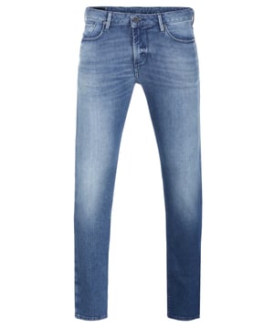 99% katoen, 1% elastaan; Emporio Armani-jeans;  Model: 3K1J061DX3Z0942;  Hoogwaardige afwerking;  Zachte katoenmix, stretch;  kleedt slank af;  Sluiting: knoop, ritssluiting;  Klassieke '5-pocket'-stijl;  riemlussen;  Emporio Armani-logodetails