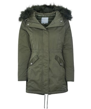 50% poliéster, 50% poliamida; Parka campeona; Modelo: 109940 GS508; Mano de obra de alta calidad; capucha con ribete de piel sintética; Cremallera, tira de botones con botones automáticos; Dos bolsillos laterales; Detalles del logotipo del campeón