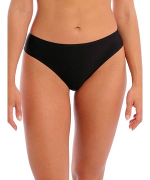 Fantasie Lace Ease Thong With minimal rear coverage, no VPL and soft-handle fabric. One size fits XS-XL. Product is hand-wash only.