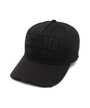 logo-embossed adjustable-fit cap
