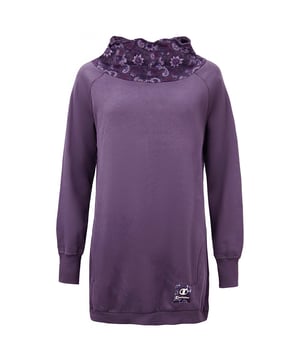 Champion Heritage Fit Pullover Purple Womens Long Sweatshirt 107808 8774