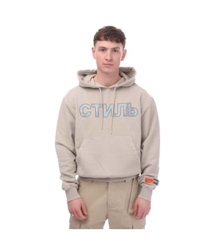 Heren Heron Preston CTNMB Hoodie in grijs - kobaltblauw.- Capuchon met trekkoord.- Diamanté CTNMB logo op borst.- Lage schouders.- Lange mouwen.- Heron Preston logopatch op linker manchet.- Kangoeroezak op voorkant.- Geribde manchetten en zoom - Overal onafgewerkte randen.- Hoofdmateriaal: 100% Katoen.  Rib: 95% Katoen 5% Elastaan.  Detail 1: 100% Glasvezel.  Detail 2: 100% Polyester.  Machinewasbaar.- Ref: HMBB017S270947