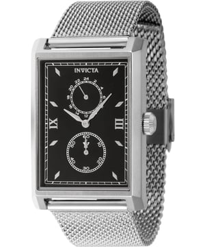 De Invicta 46860 heeft een roestvrijstalen horlogekast van 30 millimeter met een zwarte wijzerplaat.
Dit model wordt aangedreven door een accuraat Quartz uurwerk.
3 bar waterdicht.
Dit model is onderdeel van de Invicta Vintage collectie.

Inclusief 2 jaar garantie.