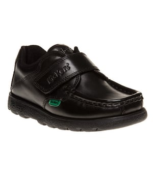 Featuring Black Leather Uppers And A Durable Rubber Outsole, The Fragma Strap Infants Shoes Are Smart School Wear That Can Tackle The Playground.