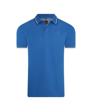 Polo Mario Russo para hombre. El polo está hecho de 100% algodón y tiene un corte regular.  Marca: Mario RussoNombre del modelo: Tipped Polo EdwardCategoría: polo para hombreMateriales: algodónColor: azul, negro.
