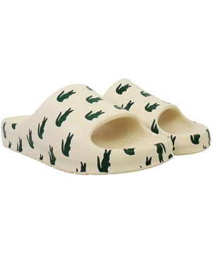 The Lacoste Serve Slide 2.0 223 3 SFA Women's Beige Sliders are a perfect blend of comfort, style, and practicality, making them ideal for casual wear, lounging, or poolside relaxation. With a neutral design and premium materials, these sliders are versatile for any laid-back occasion.
Â 
Key Features:
Ergonomic Footbed: 

Designed for all-day comfort and support, providing a snug and relaxed fit.


Durable Synthetic Strap: 

Features the iconic Lacoste crocodile logo embossed for a stylish, understated look.


Slip-On Design: 

Ensures easy on-and-off wear, ideal for leisure or quick outings.


Textured Rubber Outsole: 

Provides reliable grip and stability on wet and dry surfaces, ensuring safety in various settings.


Lightweight Build: 

Offers maximum comfort without added bulk, making them perfect for extended use.


Water-Resistant Materials: 

Well-suited for poolside or beach environments, withstanding water exposure without compromising durability.


Neutral Beige Colorway: 

A versatile and elegant shade that pairs seamlessly with casual or summer outfits.


Â 
The Lacoste Serve Slide 2.0 223 3 SFA Women's Beige Sliders are a stylish and functional choice for those seeking effortless comfort and modern design. Perfect for relaxing at home, poolside, or on vacation.