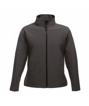 100% Polyester Geweven softshell jas met warme rug Afdrukbare softshell-stof Windbestendig membraanweefsel Duurzame waterafstotende afwerking Binnenritsbeschermer, 2 onderste zakken en verstelbare schokkoordzoom.