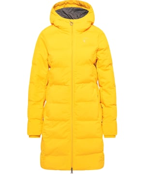 Le manteau bouffant léger de myMo est sportif et fonctionnel. Le matériau doux et léger est imperméable au vent et à l'eau, les différents compartiments sont dotés d'un matériau de remplissage respectueux des animaux. Les compartiments sont fabriqués sans coutures, ce qui empêche l'humidité de pénétrer à l'intérieur. Une forme légèrement cintrée crée un look intemporel, tandis que le col montant et la capuche assurent une protection supplémentaire. Avec ce manteau, qu'il pleuve ou qu'il neige, il reste chaud et sec grâce à son excellente finition. Deux poches latérales et une poche intérieure apportent une touche finale au modèle.
