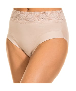 Brace Dolce Cinture Janira  
Zandkleur.  
Stof met elastisch effect.  
Brede tailleband met kantdetail.  
Hoge snit.  
Detail van de merknaam aan de zijkant van de tailleband.  
De zoetste en meest aanpasbare taille in katoen.  
Comfortabele en ademende stof, waardoor er geen afdrukken op de huid achterblijven.  
Voering aan de binnenkant.  
Naad zichtbaar in dezelfde tint.  

Samenstelling: 76% Katoen. - 16% Polyamide. - 8% Elastaan.  

Onderhoud:  
- Wassen op maximaal 30º temperatuur.  
- Niet bleken.  
- Niet in de droogtrommel.  
- Niet strijken.  
- Niet chemisch reinigen.