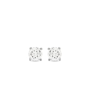 Pendientes básico de plata de ley 925 y circonita brillante con acabado en baño de rodio. Essential encarna la sencillez refinada, piezas atemporales con líneas suaves y el brillo adicional de las circonitas. Joyas básicas sin pretensiones que son perfectas para el uso diario, pero también pueden funcionar en ocasiones especiales.