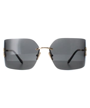 Las gafas de sol Miu Miu MU54YS 5AK5S0 en gris oscuro dorado presentan una montura atrevida y sin montura que irradia confianza y sofisticaciÃ³n, fabricada en metal de alta calidad para ofrecer una sensaciÃ³n de lujo. Las lentes proporcionan una protecciÃ³n UV superior al tiempo que aÃ±aden un toque de glamour, perfecto para cualquier persona a la moda. Con detalles distintivos y el icÃ³nico logotipo de Miu Miu sutilmente grabado en las patillas, las gafas de sol MU54YS son un accesorio imprescindible para quienes se atreven a marcar tendencia. Sea el centro de atenciÃ³n y deje que su estilo brille con Miu Miu.