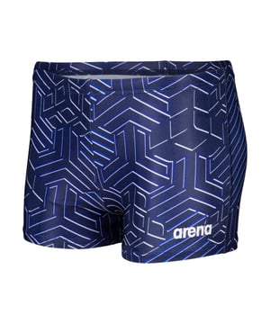 Boys Arena Kikko Swim Shorts in navy.- Internal drawstring  front lining.- Maximum chlorine resistance and extreme durability.- UPF 50+ UV protection.- 100% Polyester.- Ref.: 006001770