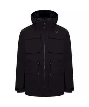 Material: 100% Polyester. Fabric: Stretch. Design: Logo. Fabric Technology: ARED 20/30, Breathable, Lightweight, Water Repellent, Waterproof. High Warmth, Taped Seams. Cuff: Adjustable, Hook And Loop Strap. Neckline: Hooded. Sleeve-Type: Long-Sleeved. Hood Features: Drawcord, Grown On Hood. Pockets: 2 Bellowed Pockets, Chest, 2 Lower Pockets, Bellowed, Hook and Loop. Fastening: Zip. Hem: Adjustable. Sustainability: Made from Recycled Materials.